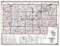 Taylor County Map, Wisconsin State Atlas 1959